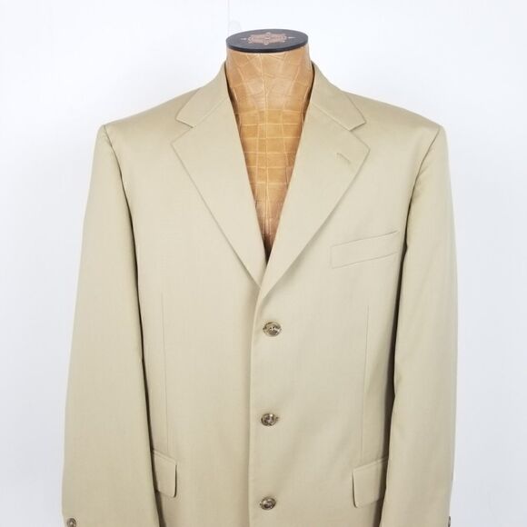 Brooks Brothers Brookscool Poplin Khaki Sport Coat - Picture 2 of 8